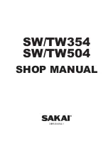 Sakai SW354 Shop Manual предпросмотр