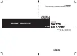 Предварительный просмотр 1 страницы Sakai SW770 Operating And Maintenance Instructions Manual