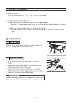 Preview for 74 page of Sakai SW770 Operating And Maintenance Instructions Manual