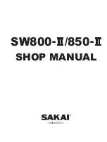 Preview for 1 page of Sakai SW800-II Shop Manual