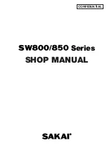 Предварительный просмотр 1 страницы Sakai SW800 Series Shop Manual