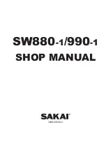 Предварительный просмотр 1 страницы Sakai SW880-1 Shop Manual