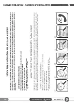 Preview for 54 page of SAKALAK SK-PHM BERAT Operator'S Manual And Spare Parts