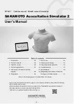 Предварительный просмотр 1 страницы Sakamoto Auscultation Simulator 2 M164-1 User Manual