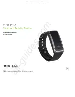 Sakar VIVITAR V FIT PRO Instruction Manual preview