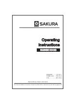 Sakura M-2000-30 Operating Instructions Manual preview