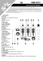 Preview for 12 page of SAL TMX 2211 Instruction Manual