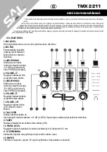 Preview for 14 page of SAL TMX 2211 Instruction Manual