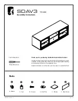 Preview for 1 page of Salamander Designs Madrid SDAV37022 Assembly Instructions