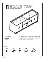 Salamander Designs SDAV2 7224 Assembly Instructions preview