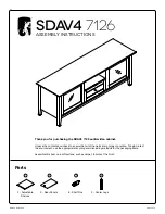 Preview for 1 page of Salamander Designs SDAV4 7126 Assembly Instructions