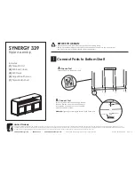 Preview for 1 page of Salamander Designs SYNERGY 339 Assembly Manual