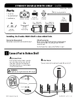 Preview for 1 page of Salamander Designs SYNERGY DOUBLE-WIDTH SHELF SA/DS Quick Start Manual