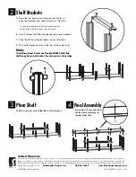 Preview for 2 page of Salamander Designs SYNERGY DOUBLE-WIDTH SHELF SA/DS Quick Start Manual