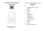 Salamander 1901 eco Installation And Operating Instructions Manual preview