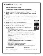 Preview for 3 page of Salamander FPS1/EL/CS/GG User Manual