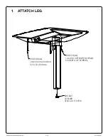 Preview for 3 page of Salamander UNIFI HUDDLE LITE CAFE UHL40A Assembly Instructions