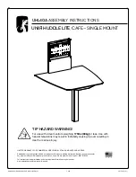 Preview for 1 page of Salamander UNIFI HUDDLE LITE UHL40A Assembly Instructions Manual