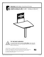 Preview for 1 page of Salamander UNIFI HUDDLE LITE Assembly Instructions Manual