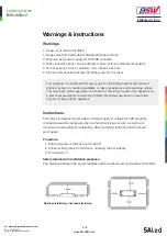 Preview for 3 page of SAled Australia BYG-60B-12 Manual