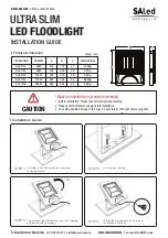 Preview for 1 page of SAled Australia SL 51113 Installation Manual