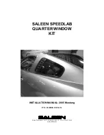 Saleen 10-8002-C12167A Installation Manual preview