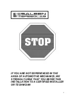 Preview for 2 page of Saleen 10-8002-C12167A Installation Manual