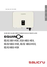 Preview for 1 page of Salicru EQUINOX EQX2 3001-HSX User Manual