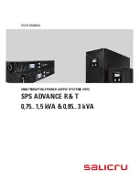 Salicru SPS 750 ADV R User Manual preview