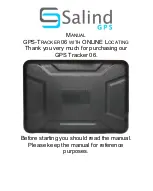 Preview for 1 page of Salind GPS-TRACKER 06 Manual