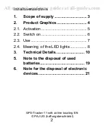 Preview for 2 page of Salind GPS Tracker 11 Manual