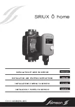 Preview for 1 page of salmson SIRIUX O home 60-25/180 Installation And Starting Instructions