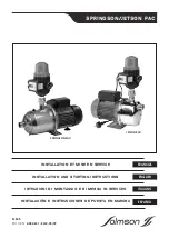 salmson SPRINGSON-PAC Installation And Starting Instructions preview