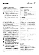 Предварительный просмотр 25 страницы salmson SUBSON 10 Installation And Starting Instructions