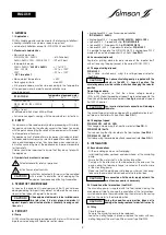 Preview for 9 page of salmson ZOOM Installation And Operating Instructions Manual