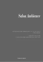 Preview for 1 page of Salon Ambience GRAVITY ACC/155 User Manual