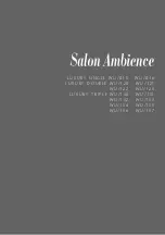 Salon Ambience Luxury double WU 120 Installation And Maintenance Manual preview