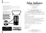 Preview for 32 page of Salon Ambience Luxury double WU 120 Installation And Maintenance Manual