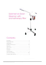 Предварительный просмотр 2 страницы Salonserve Swan Steamer Installation And User Manual