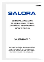 Salora 20LED9105CD Operating Instructions Manual предпросмотр