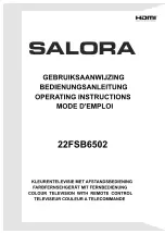 Salora 22FSB6502 Operating Instructions Manual предпросмотр