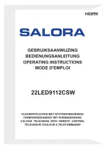 Preview for 1 page of Salora 22LED9112CSW Operating Instructions Manual