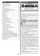 Preview for 2 page of Salora 22LED9112CSW Operating Instructions Manual