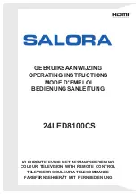 Preview for 1 page of Salora 24LED8100CS Operating Instructions Manual