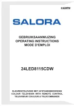 Salora 24LED8115CDW Operating Instructions Manual preview