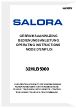 Salora 32HLB5000 Operating Instructions Manual preview