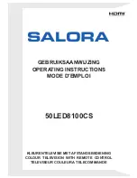 Preview for 1 page of Salora 32LED8100C Operating Instructions Manual