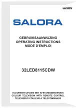 Salora 32LED8115CDW Operating Instructions Manual предпросмотр