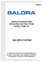 Salora 40LED8110CSW Operating Instructions Manual предпросмотр