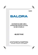 Salora 42LED7100C Operating Instructions Manual предпросмотр